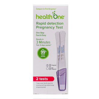 health One Rapid Detect Pregnancy Test, 2 Tests